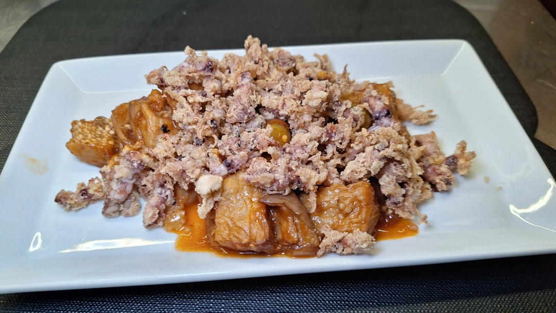 Home Caponata di Melanzana con Cappuccetti